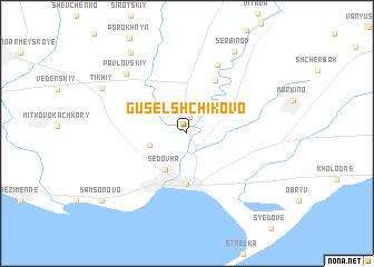 map of Guselʼshchikovo