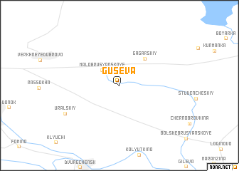 map of Guseva