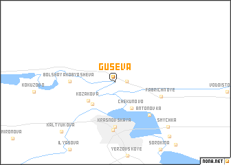 map of Guseva