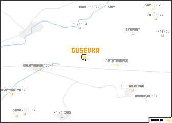 map of Gusevka