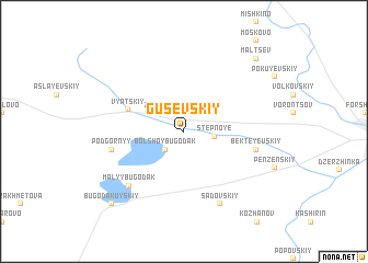 map of Gusevskiy