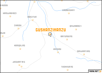 map of Gushanzimanzu