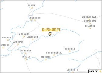 map of Gushanzi