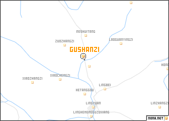 map of Gushanzi