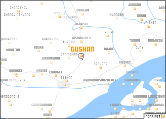 map of Gushan