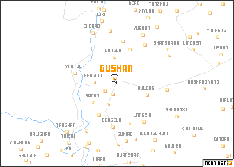 map of Gushan