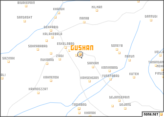 map of Gūshān