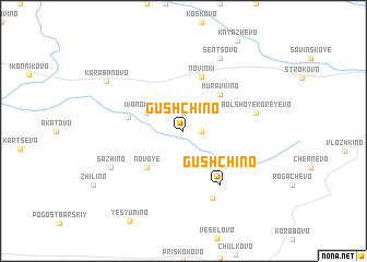 map of Gushchino