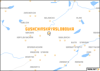 map of Gushchinskaya Slobodka