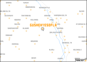 map of Gūsheh-ye Soflá