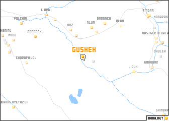map of Gūsheh