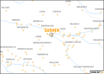 map of Gūsheh