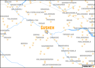 map of Gūsheh