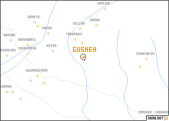 map of Gūsheh