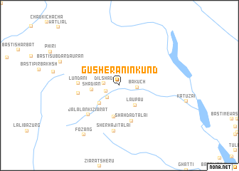 map of Gusherānin Kund