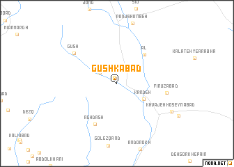 map of Gūshkābād