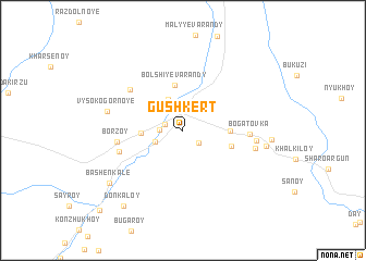 map of Gush-Kert