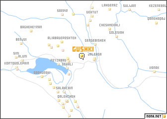 map of Gūshkī