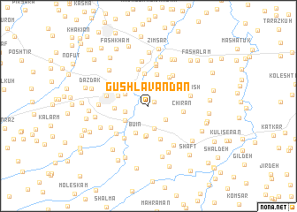 map of Gūshlavandān