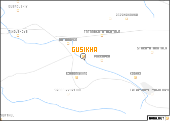 map of Gusikha