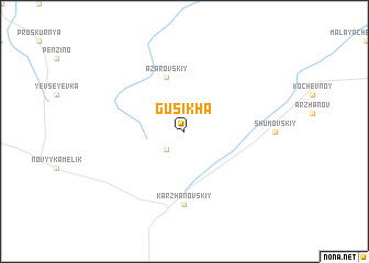 map of Gusikha
