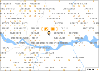 map of Gŭskovo