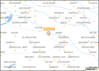map of Gusow