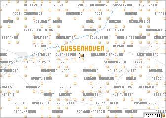 map of Gussenhoven