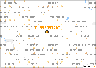 map of Gussenstadt