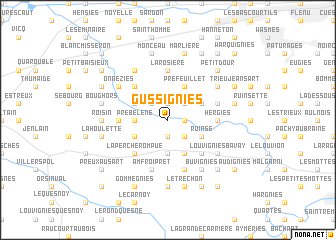 map of Gussignies