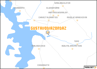 map of Gustavo Díaz Ordáz