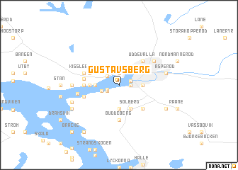 map of Gustavsberg