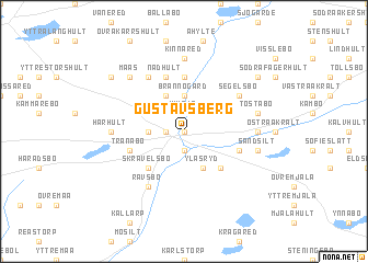 map of Gustavsberg