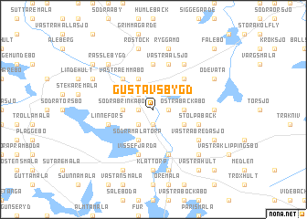 map of Gustavsbygd