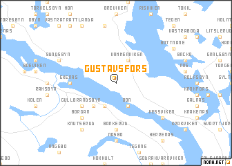 map of Gustavsfors