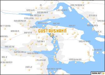 map of Gustavshamn