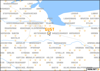 map of Güst