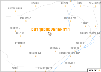 map of Guta-Borovenskaya