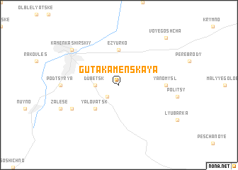 map of Guta-Kamenskaya