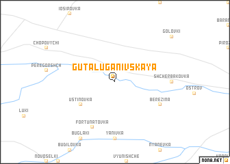 map of Guta Luganivskaya