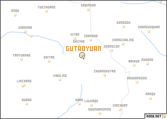 map of Gutaoyuan