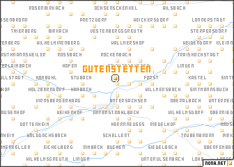 map of Gutenstetten