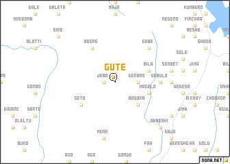 map of Gutē