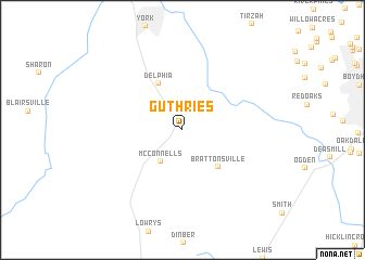 map of Guthries