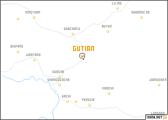 map of Gutian