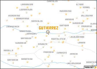 map of Gutiérrez