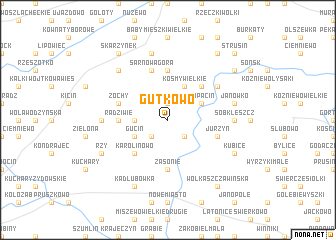 map of Gutkowo