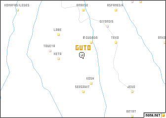 map of Gutʼo