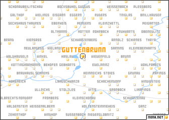 map of Guttenbrunn