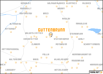 map of Guttenbrunn